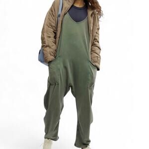 Free People FP Movement Hot Shot Sage Green Onesie XS